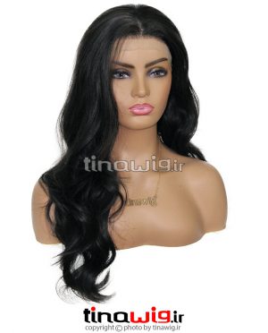 کلاه گیس زنانه مدل فارا رنگ مشکی با موی مصنوعی bonny-black