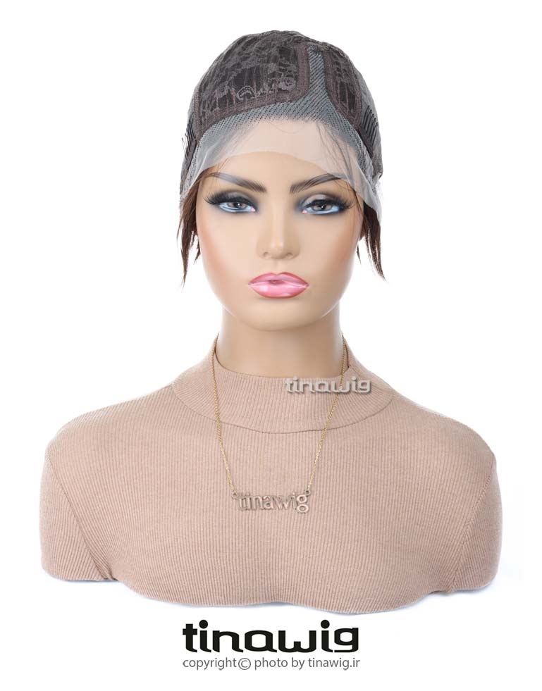 کلاه گیس زنانه کد110-2tt6 مدل کوپ با موی طبیعی